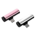 thumbnail image 1 of 2 Pcs Headphones Adapter Headphone Adapter 3. 5mm Aux Adapter Earphone Accessories Adaptor Jack Adapter, 1 of 2