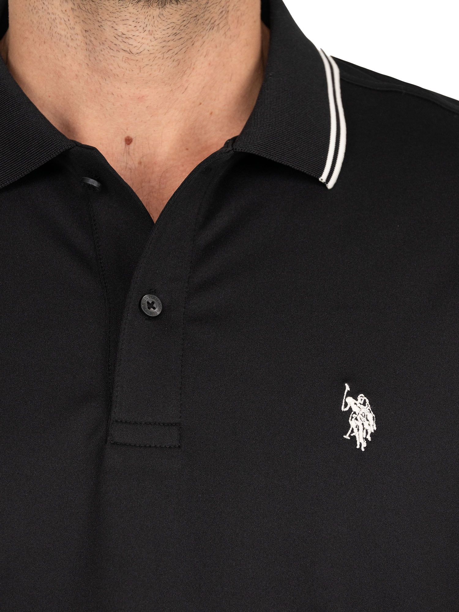 U.S. Polo Assn. Men's Performance Interlock Polo Shirt
