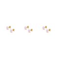 thumbnail image 1 of Jumpingount 2 uds tornillo femenino Mini exquisito corazón temperamento moda pendientes aniversario oreja aros joyería púrpura Type1 NO1, 1 of 6
