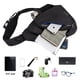 thumbnail image 3 of Sling Bag mixi Sling Bag para hombre, mochila unisex de 19 pulgadas, negra, 3 of 5
