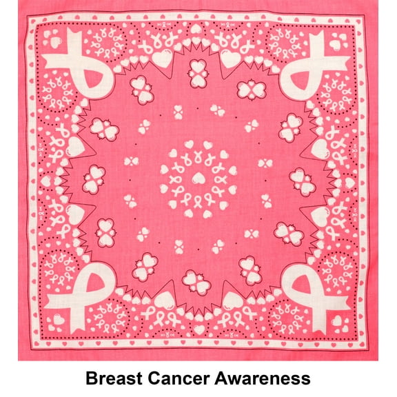 Breast Cancer Awareness 22x22" Bandana Scarf
