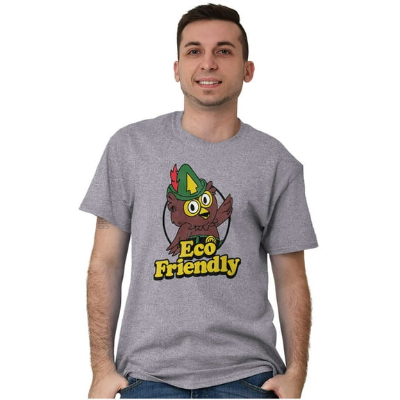 Woodsy Owl Eco Friendly Cute Forest Men's Graphic T Shirt Tees Brisco Brands S
