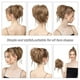 thumbnail image 4 of 1 pieza de moño sintético desordenado con trenzas, moño con banda elástica, extensiones de cabello postizo liso para mujer, 4 of 5