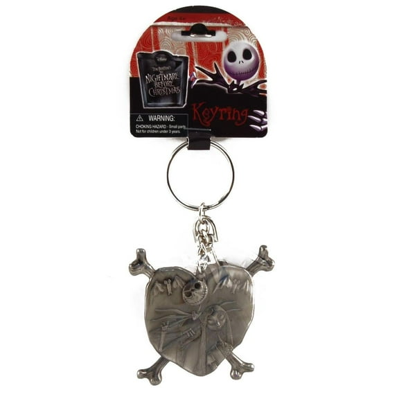 Pewter Key Ring - NBC - Jack & Sally