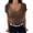 Brown, variant on Aayomet Tops For Women Women V Neck Tee Shirt Ribbed Fitted Tight Short Sleeve Shirt Basic Off Shoulder Tops For Women LightBlue,M