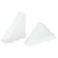 thumbnail image 1 of Unique Bargains PP Corner Protector Triangle 35x10mm for Ceramic, Glass, Metal Sheets White 20 Pack, 1 of 5