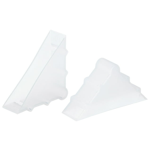 Unique Bargains PP Corner Protector Triangle 35x10mm for Ceramic, Glass, Metal Sheets White 20 Pack