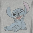 thumbnail image 2 of Men's Lilo & Stitch Halftone Smile Sweatshirt Athletic Heather 3X Large, 2 of 4