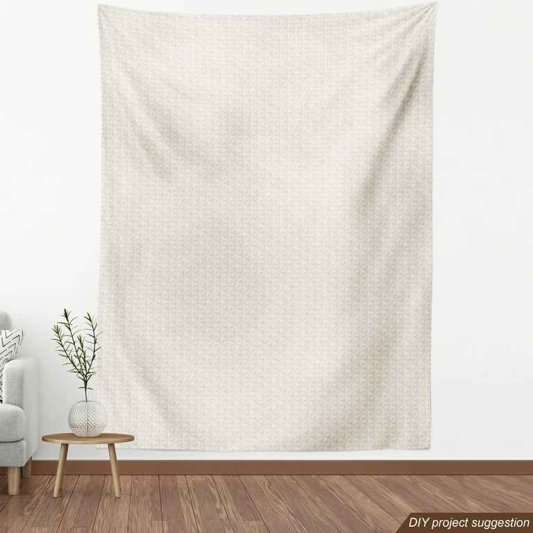 Roc-Lon Ivory Blackout Drapery Lining Fabric, 54 inch, White/Ecru - 3 Yard  Cut