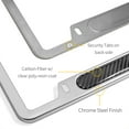 thumbnail image 5 of Dodge Challenger Carbon Fiber Nameplate Chrome Stainless Steel License Frame, 5 of 8