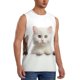 thumbnail image 2 of Fotbe Cute Kittens And Puppy Men's Camiseta sin Mangas Estampada para Hombres, Playera Casual para Gimnasio, Entrenamiento, Playa-Medium, 2 of 7