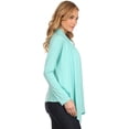 thumbnail image 4 of Women's Casual Long Sleeve Drape Front Open Jacket Cardigan, 4 of 6