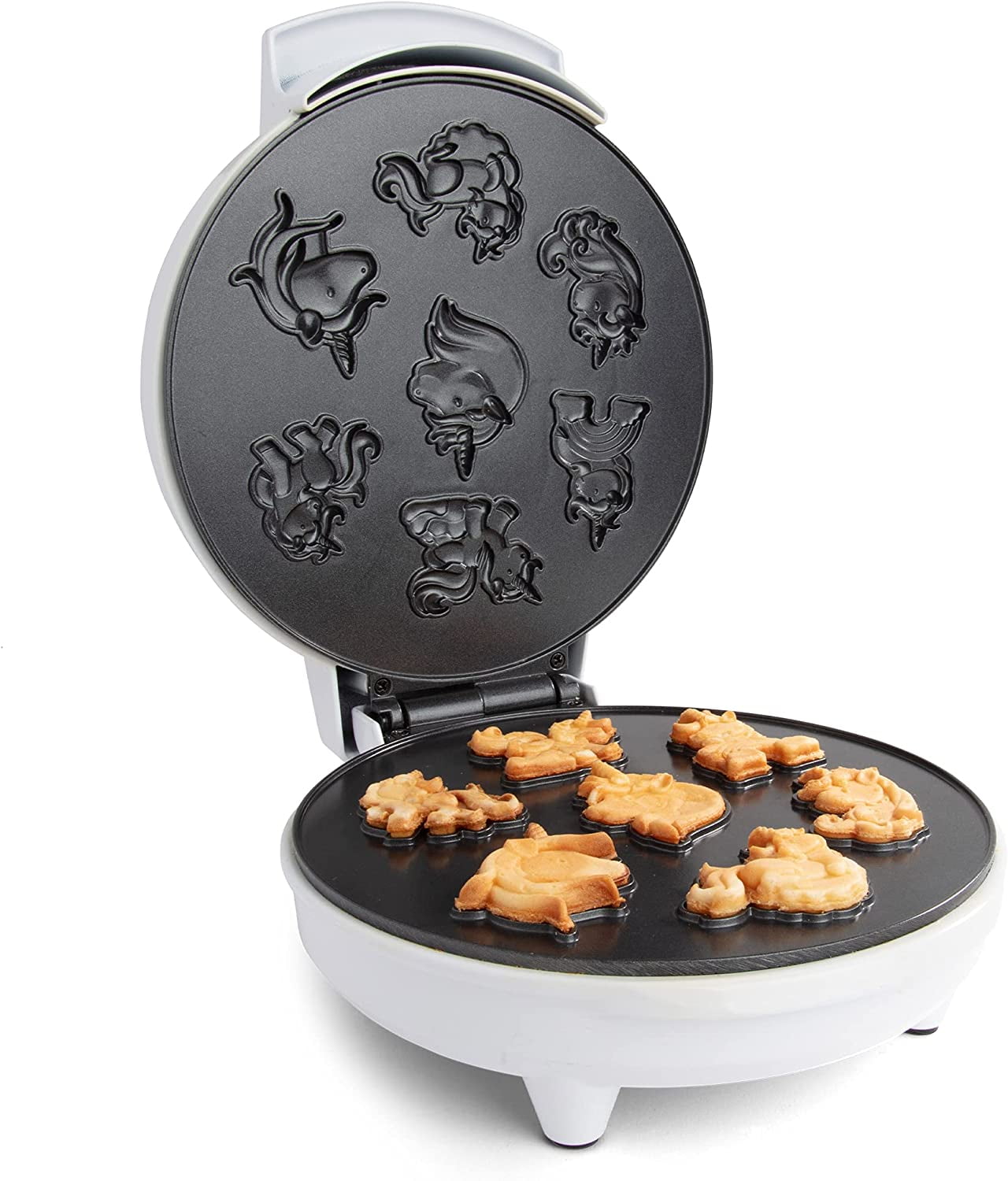 Unicorn Party Mini Waffle Maker- Create 7 Different Unicorn Animal Shapes in Minutes, Make Breakfast Fun and Cool for Kids & Adults with Novelty Magical Pancakes - Electric Non-Stick Waffler Iron, Gre