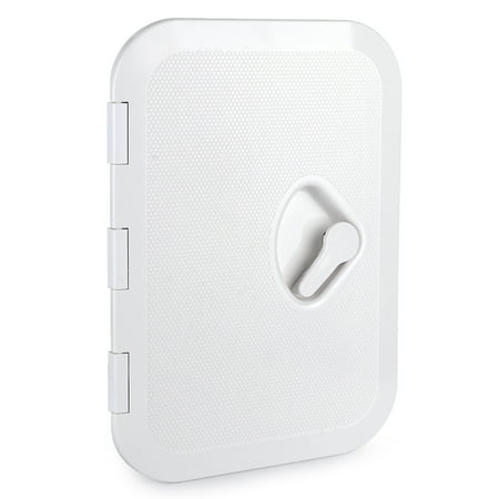 

CHICIRIS Boat Deck Hatch Square Heavy Duty Inspection Deck Hatch Weatherproof Boat Deck Hatch Access Hatch For Yacht/Boat/RV/Marine/Outdoor Installations White - 270mmx375mm