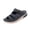 Blue, variant on Platform Slide Sandals For Women Matte Faux Leather Three Wide Instep Straps Tortoise Shell Round Buckle Open Toe Slip On Wedge Slide Footwear