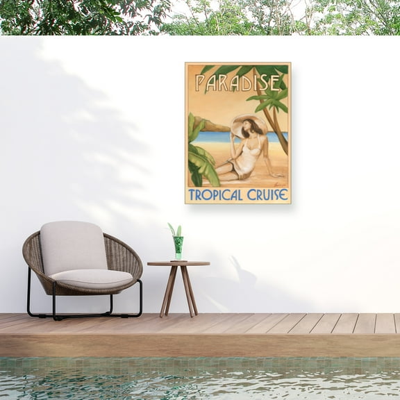 Ethan Harper 'Paradise Woman' Outdoor Canvas 24x16