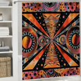 thumbnail image 6 of Orinice Psychedelic Art Bathroom Decor Set with Hooks, Colorful Luxury Graphic Print Polyester Fabric Shower Curtain, 100% Waterproof for Bathroom Decoration, Shower Curtain Set 36x72, 6 of 7