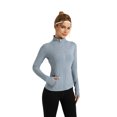 thumbnail image 4 of Women’s Slim-Fit Athletic Zip-Up Jacket with Thumbholes - Lightweight, Breathable, and Stylish, 4 of 6