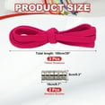 thumbnail image 2 of Uxcell No Tie Shoelaces Tieless Elastic Shoe Laces, with 2 Metal Locks Buckles Fit for Adults Sneakers Rose Red, 2 of 7