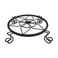 thumbnail image 5 of 2025 New Black Metal Stand, Heavy Duty Holder Outdoor Indoor, Round Wrought Iron Flower Planter Pot Stand, Corner Gardening Pumpkin Stand, 9.05Inches, 5 of 7