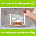 thumbnail image 5 of Magnetic Splatter Cover, 12-Inch Clear -Free Food Lid, Vented Plate Guard with Steam Vents, Anti-Splash Microwave Lid, Dishwasher Safe, Space-Saving Magnetic Storage - Gray, 5 of 9