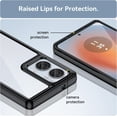 thumbnail image 5 of Case for Moto G85 5G,Moto G85 5G Case,Transparent TPU+PC Acrylic Protective Military Grade  Heavy Duty Protection Phone Case for Motorola Moto G85 5G(Black), 5 of 8