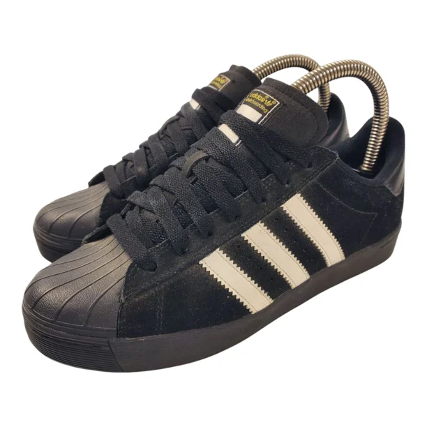 Adi-das Shoes SUPERSTAR VULC Mens Size 5 Black Shelltoe Skateboarding AQ6861