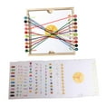 thumbnail image 4 of Juego de mesa familiar con cuerda para desenredar nudos, rompecabezas de cuerda torcida, juguete para desenredar, apilar y clasificar para niños., 4 of 10