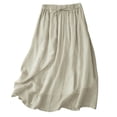 thumbnail image 3 of Sentmoon Skirts Long Elastic Waist Mini Skirt with Shorts Trendy Solid Color Regular Fit Tennis Skirt for Lounge and Sleep M-2XL, 3 of 7