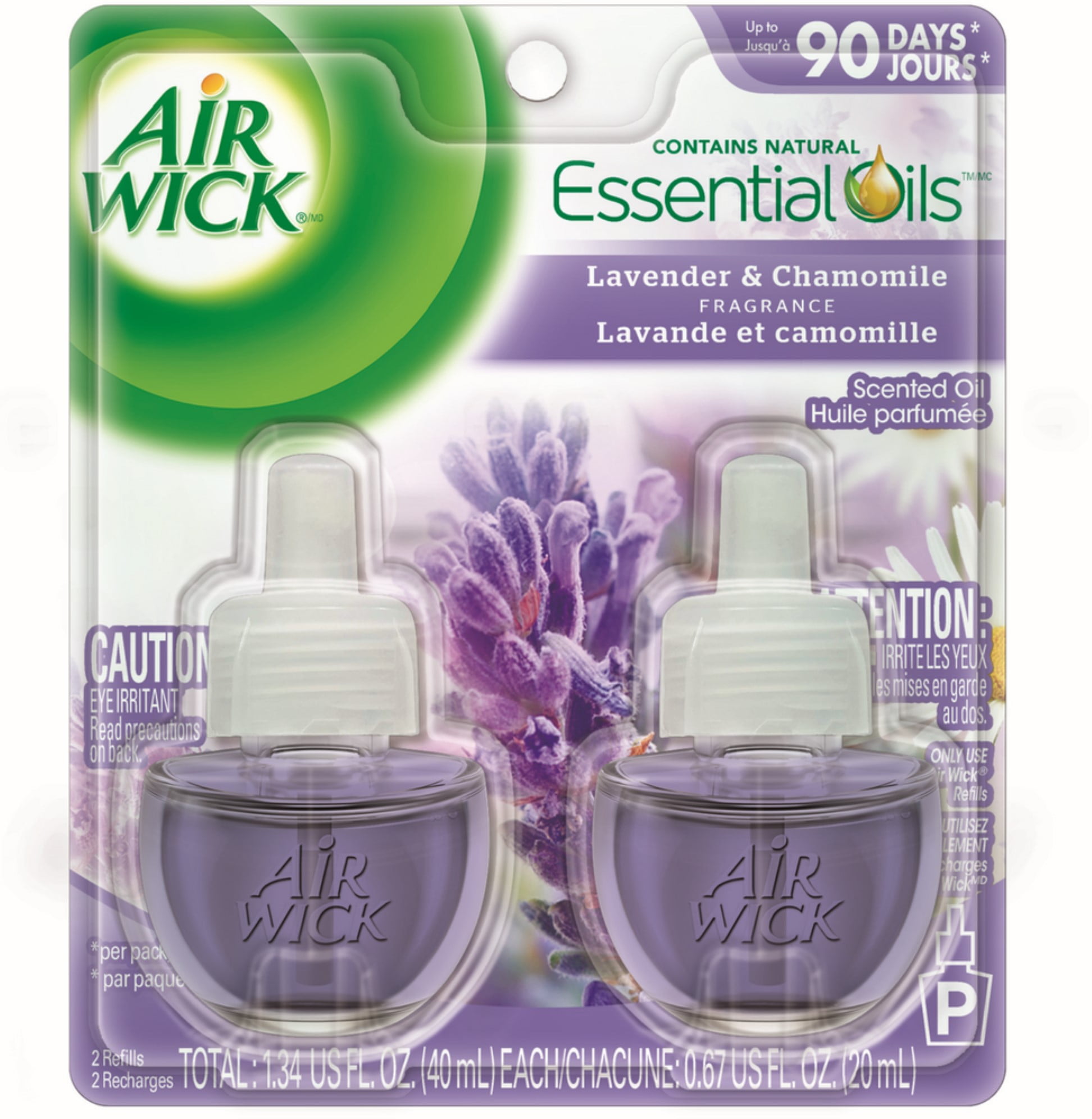 Air Wick Scented Oil Air Freshener, Lavender and Chamomile, Twin