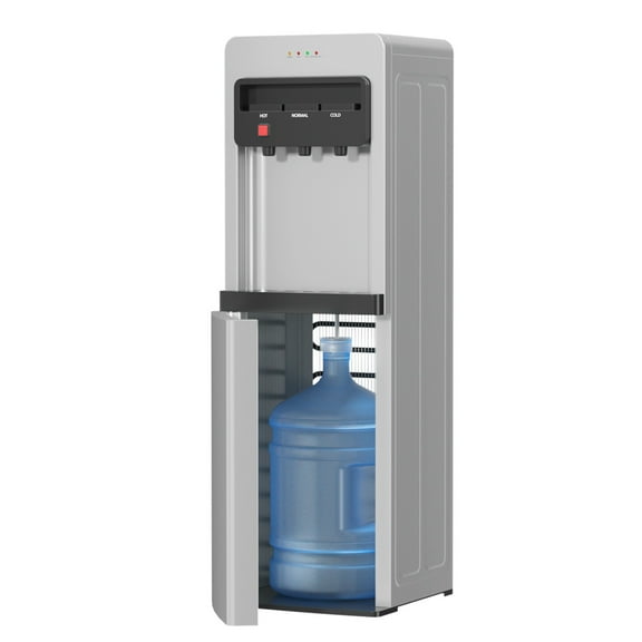 Behome Bottom Load Water Cooler Dispenser with Lack Water Alert, 3 Temperature Settings-Hot, Cold & Room-Temperature Water, Holds Up to 5 Gallon Bottles, for Homes, Kitchens, Dorms