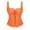 Z2-Orange, variant on Women's Leopard Lace Corset Bustier, Adjustable Strap Shapewear Bodysuit for Party Festive and Evening Occasions Wear