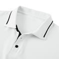 thumbnail image 6 of Luvrsol Men's T-Shirts Big & Tall Solid Basic Short Sleeve Turndown Collar Loose Cotton Casual Tops S-2XL, 6 of 8