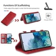 thumbnail image 2 of Galaxy S22 Plus Wallet Case Premium Leather Flip Zipper Detachable Magnet Wallet Stand Card Holder Case with Crossbody Lanyard Strap Zipper Pocket Cover for Samsung Galaxy S22 Plus 6.6" 2022,Red, 2 of 9