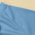 thumbnail image 6 of Men's T-Shirts Short Sleeve Knit Sweater Shirt Casual Crewneck Ribbed Pullover Tees Light Blue M, 6 of 6