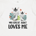 thumbnail image 4 of Inktastic Zebra My Great Aunt Loves Me Boys or Girls Baby T-Shirt, 4 of 5