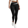 thumbnail image 3 of Dzrciro Yoga Pants Women, Plus Size Elastic High Waist Color Block Cross Yoga Leggings, Breathale Soft Daily Walking Bottoms S-3XL, 3 of 8