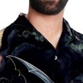 thumbnail image 5 of Bats Men's Casual Printed Button Down Short Sleeve Spread Collar Beach Shirts for Summer, Unisex, 5 of 6