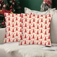 thumbnail image 4 of Housses de Coussin de Noël 18X18 Ensemble de 2 Housses de Coussin de Noël 18X18 Pouces Ensemble de 2 Coussins Décoratifs Rouges pour Canapé de Maison, 4 of 6
