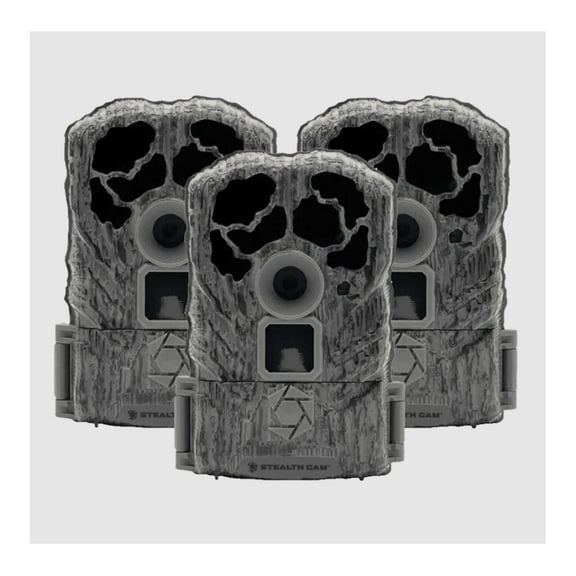 Stealth Cam Browtine 16MP 3-Pack Combo: Durable, High-Quality Wildlife Trail Cameras