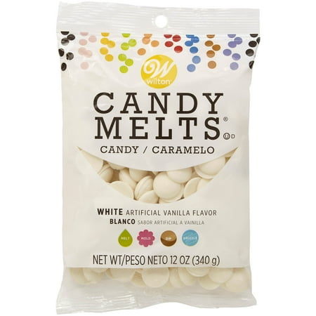 (2 pack) Wilton White Candy Melts Candy, 12 oz. (Best Chocolate For Melting)