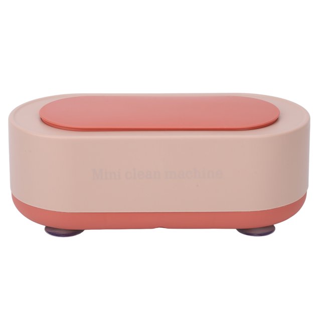 Jewelry Cleaner, One Key Operation Jewelry Cleaner Machine Professional For Glasses Pink