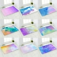 thumbnail image 2 of Colorful Doormat Kitchen Carpet Anti-Slip Nordic Style Colorful Marble Flannel Bottom Door Floor Room Dustproof Mats, 2 of 5