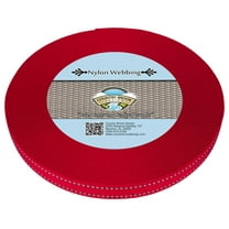 Country Brook Design® 5/8 inch Red Reflective Nylon Webbing, 20 Yards