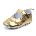 thumbnail image 6 of HIPYLO Barefoot Shoes Toddler Girls Shoes Size 13 Baby Shoes 6-12 Months School Shoes for Girls White Kids Shoes Baby Girls Boys Basketball Shoes 5, Gold 6-9 Months, 6 of 6
