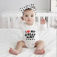 thumbnail image 2 of I Love My Auntie Unixex Baby Clothing Long Sleeve Baby Girl Clothes Romper White 0-3 Months Baby Clothes, 2 of 5