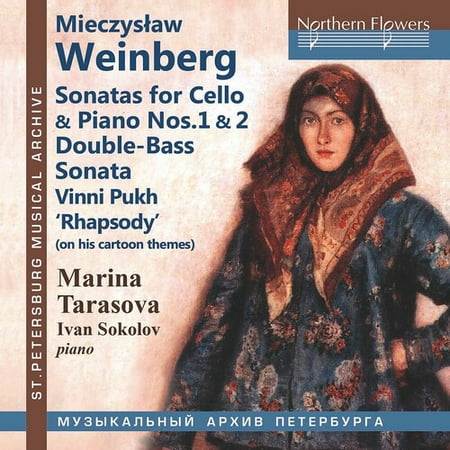 Marina Tarasova - Mieczyslaw Weinberg: Sonatas for Cello & Piano Nos. 1 & 2; Double-BassSonata; 'Vinni Pukh' (Winnie The Pooh) Rhapsody - CD