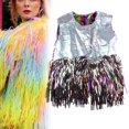 thumbnail image 3 of Chaqueta con borlas jinwen para carnaval Manga corta oscura, 3 of 8