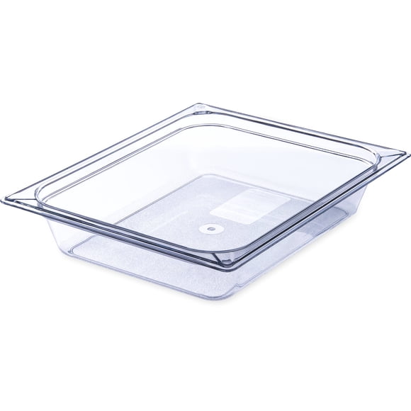 Carlisle FoodService Products 10220B07 Storplus Half Size Food Pan, Polycarbonate, 2.5" Deep, Clear