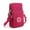 Red, variant on Lilgiuy Small Crossbody Wallet for Women Phone Bag 3 Layer Large Capacity Mini Crossbody Purse Cell Phone Shoulder Bag Mini Wallet Over Shoulder Strap Gift for Mum, Wife, Girlfriend, Hot Pink